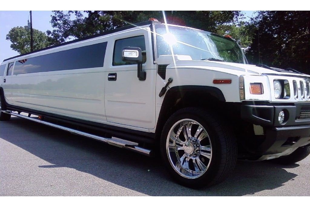 Northampton White Hummer Limo outdoor